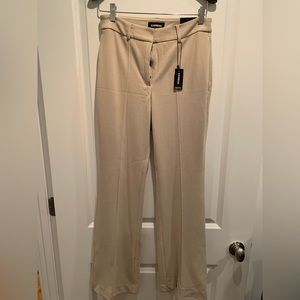 Tan express high rise flare trousers - NWT